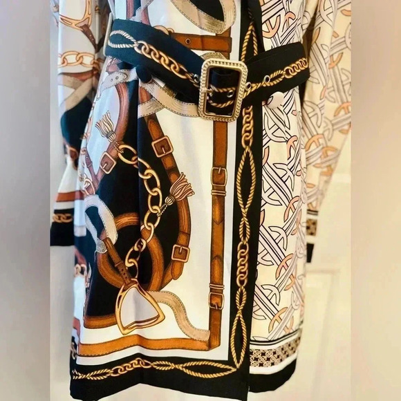 Women’s Printed Shirt Dress - Picture 6 of 11